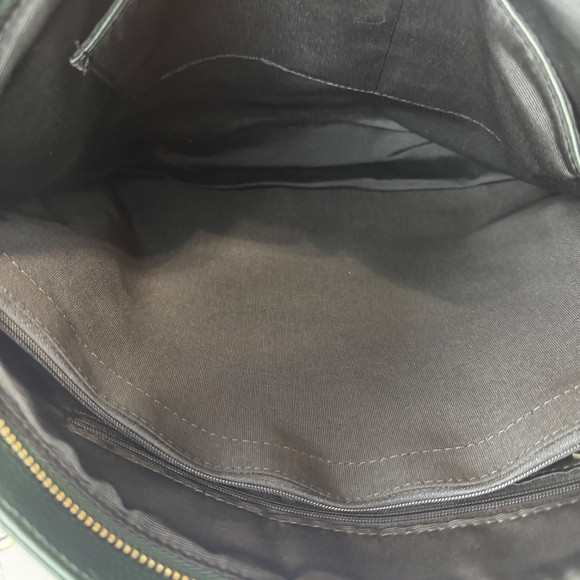 Dark Green Leather Hobo Bag/Purse/Handbag/Soft - Picture 11 of 14